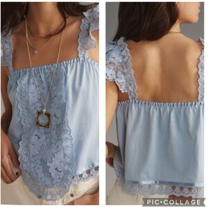 NWT TINY DAPHNE LACE TANK in Baby Blue Size: M
